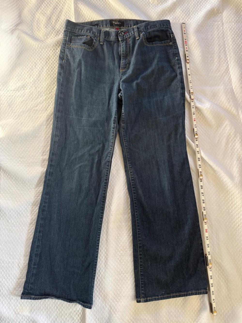 Talbots Dark Blue Denim Jeans Flare Size 12 Great condition.